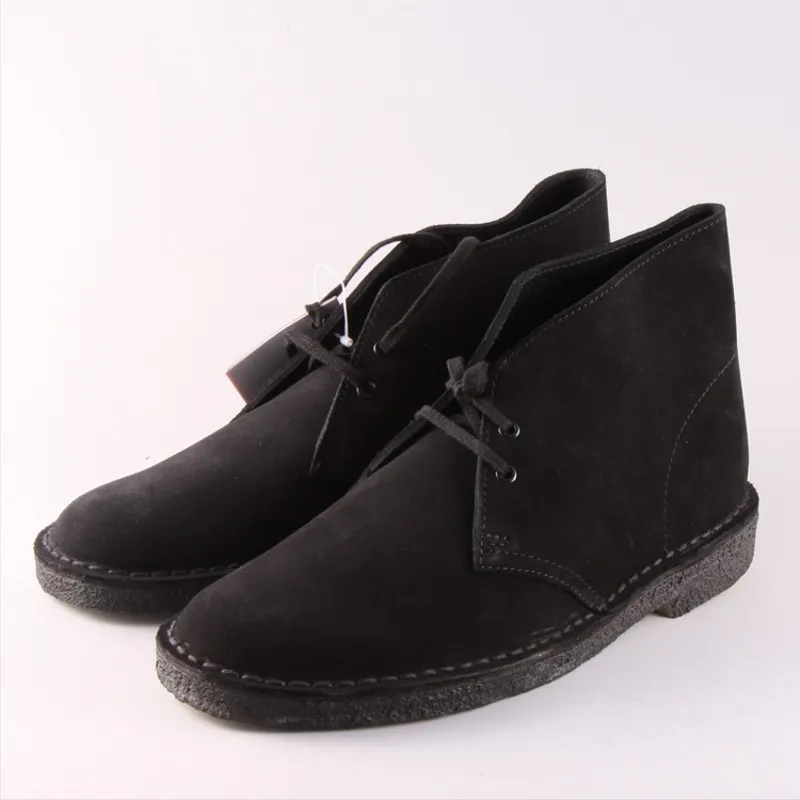 Clarks Originals Desert Boot - Black Suede